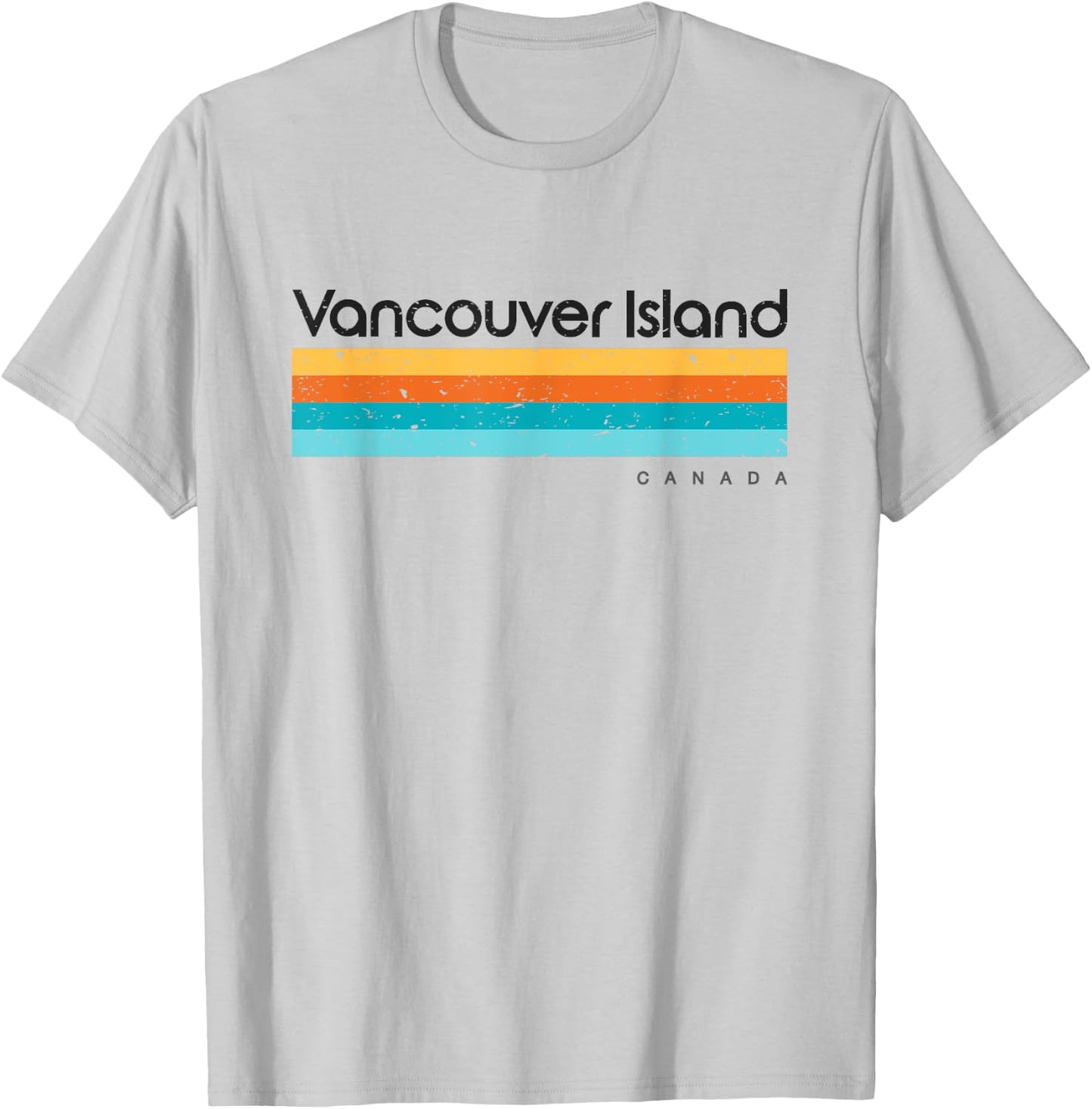 Vintage Vancouver Island Canada Retro Design T-Shirt - T-Shirt | Ash