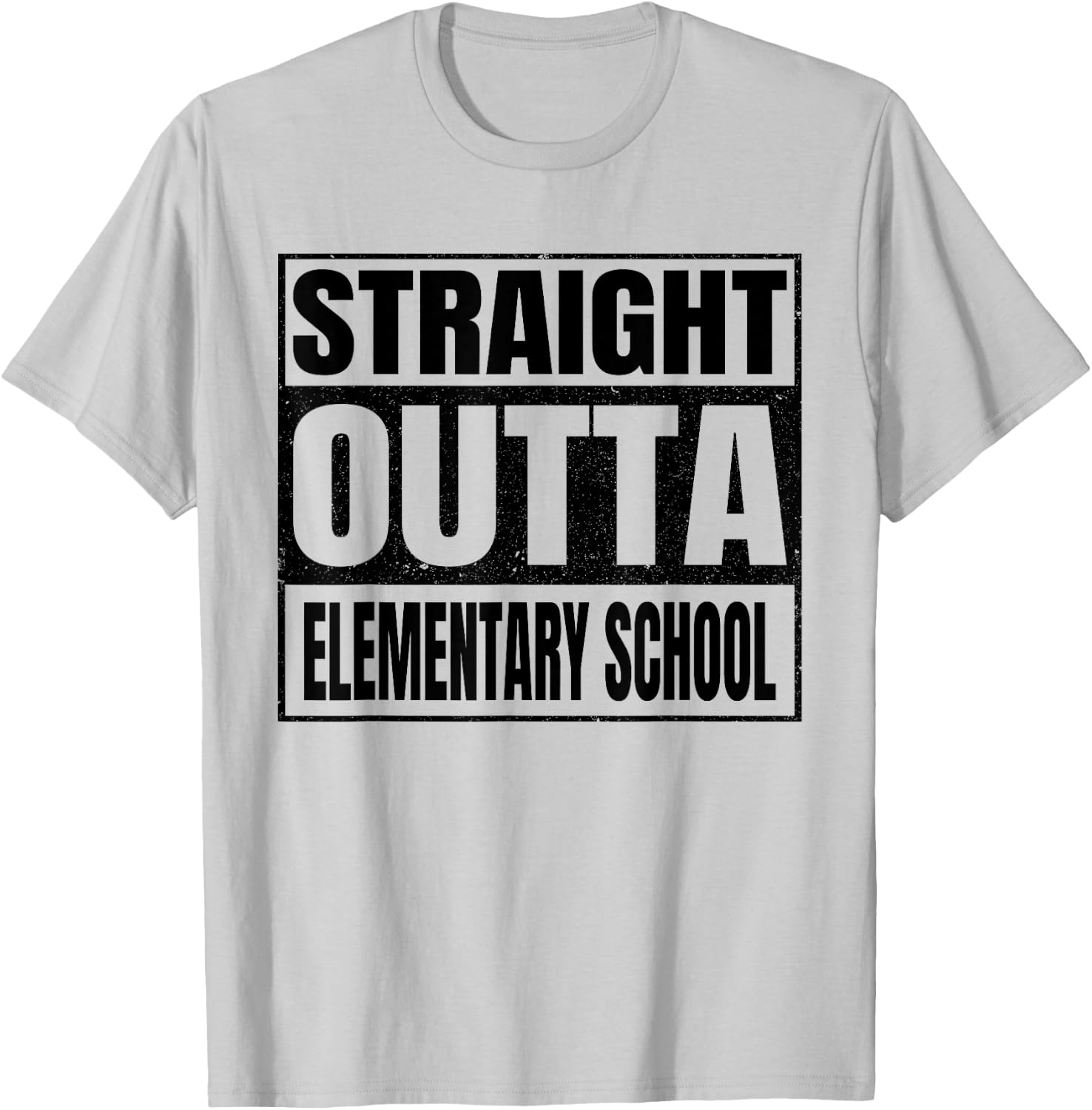 Straight Outta Elementary School Funny Gifts Idea Graduation T-Shirt - T-Shirt | Ash