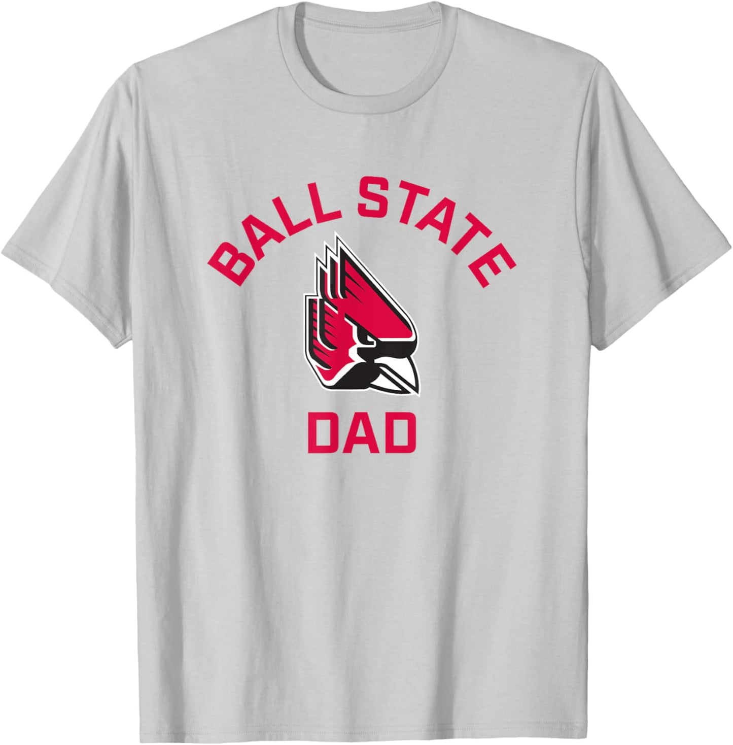 Ball State University Cardinals Arched Dad T-Shirt - T-Shirt | Ash