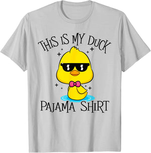This Is My Duck Pajama Fun Duck Halloween Costume Girl Women T-Shirt - T-Shirt | Ash