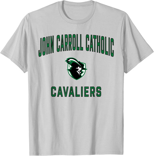 John Carroll Catholic High School Cavaliers T-Shirt - T-Shirt | Ash
