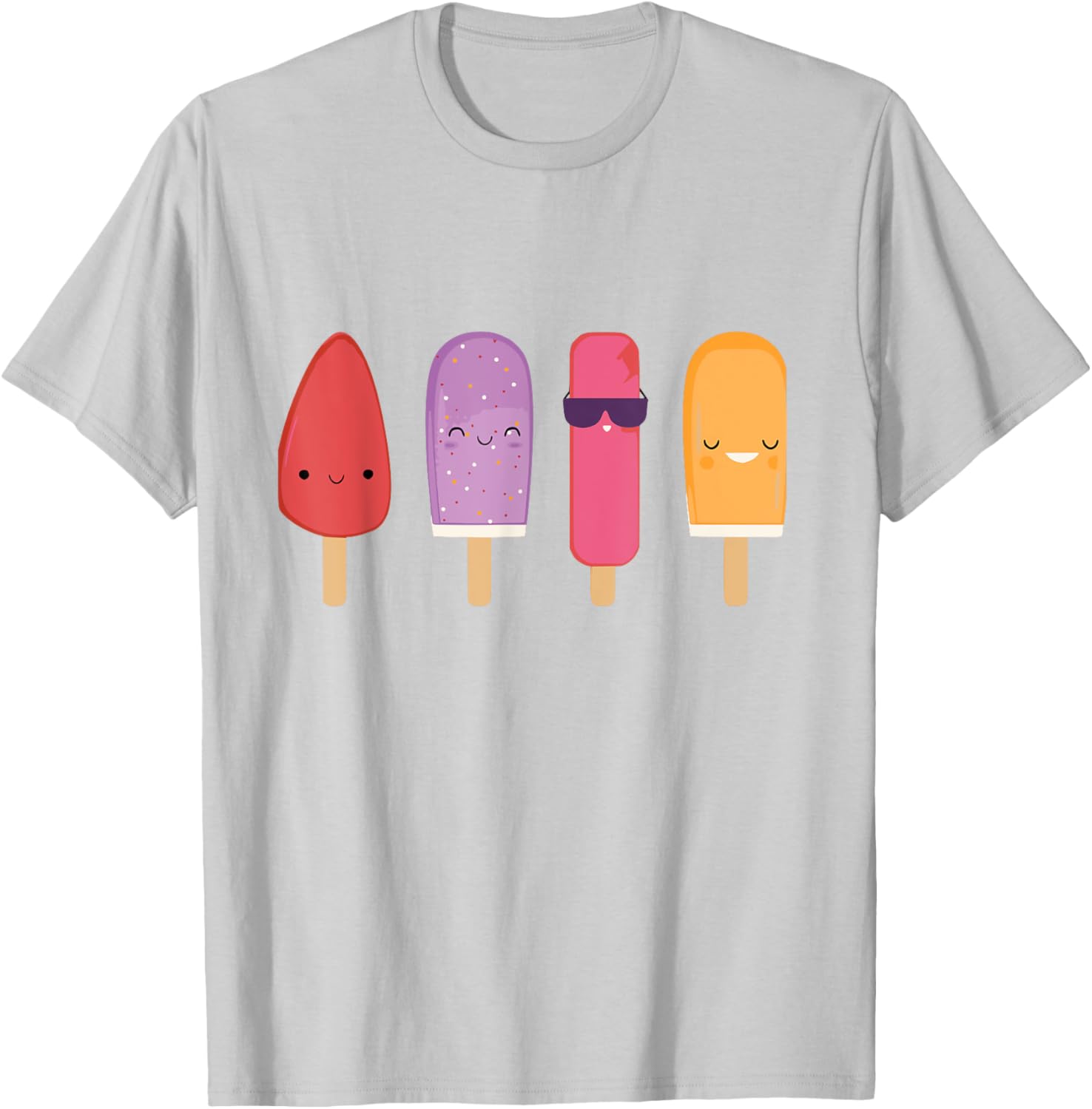 Funny Popsicle Summer Popsicle T-Shirt - T-Shirt | Ash