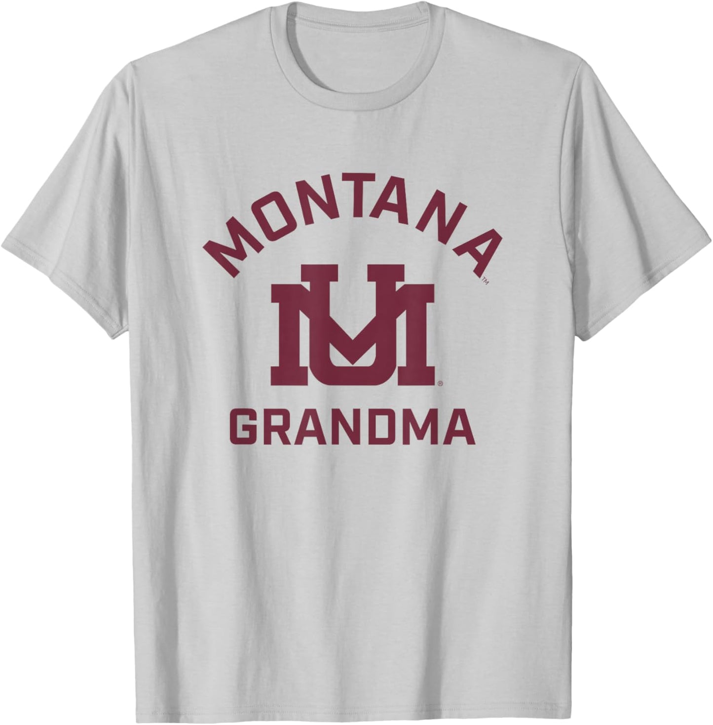 University of Montana Grizzlies Arched Grandma T-Shirt - T-Shirt | Ash