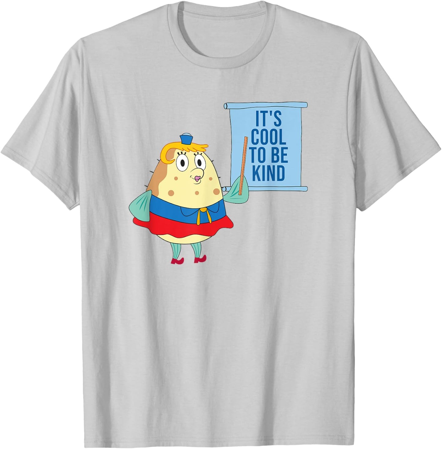Mademark x SpongeBob SquarePants - Mrs. Puff - Kindness is Cool T-Shirt - T-Shirt | Ash
