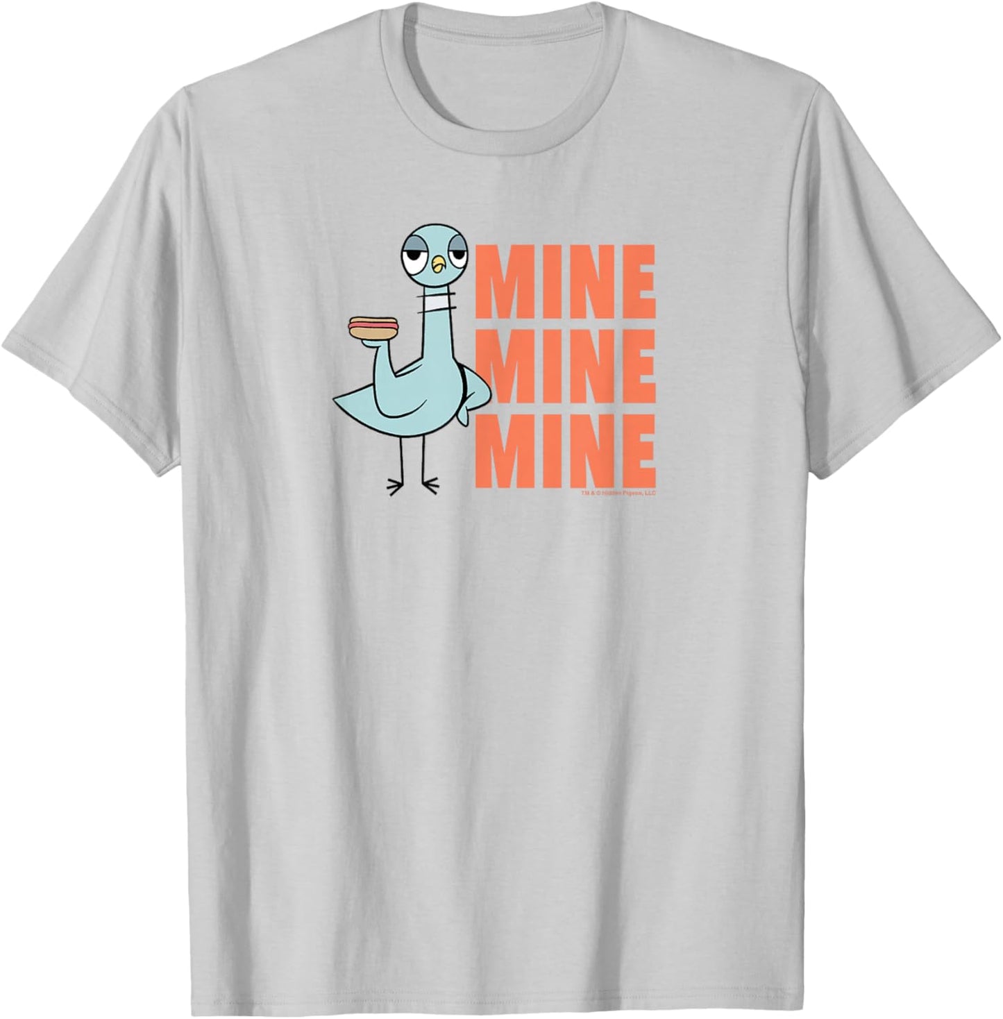 The Pigeon Hot Dogs T-Shirt - T-Shirt | Ash