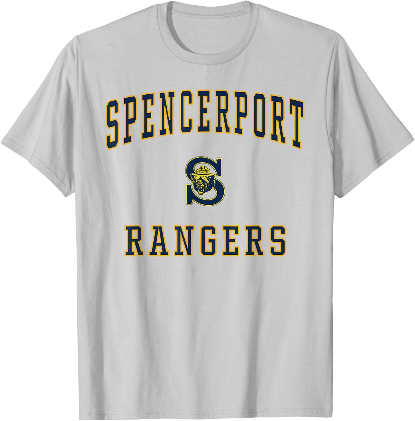 Spencerport High School Rangers T-Shirt - T-Shirt | Ash