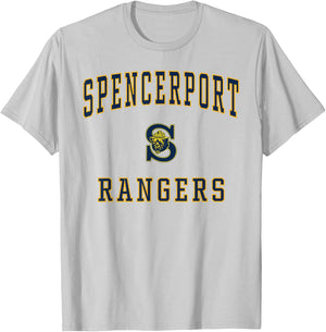 Spencerport High School Rangers T-Shirt - T-Shirt | Ash