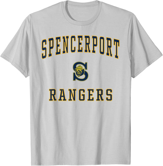 Spencerport High School Rangers T-Shirt - T-Shirt | Ash