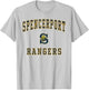 Spencerport High School Rangers T-Shirt - T-Shirt | Ash