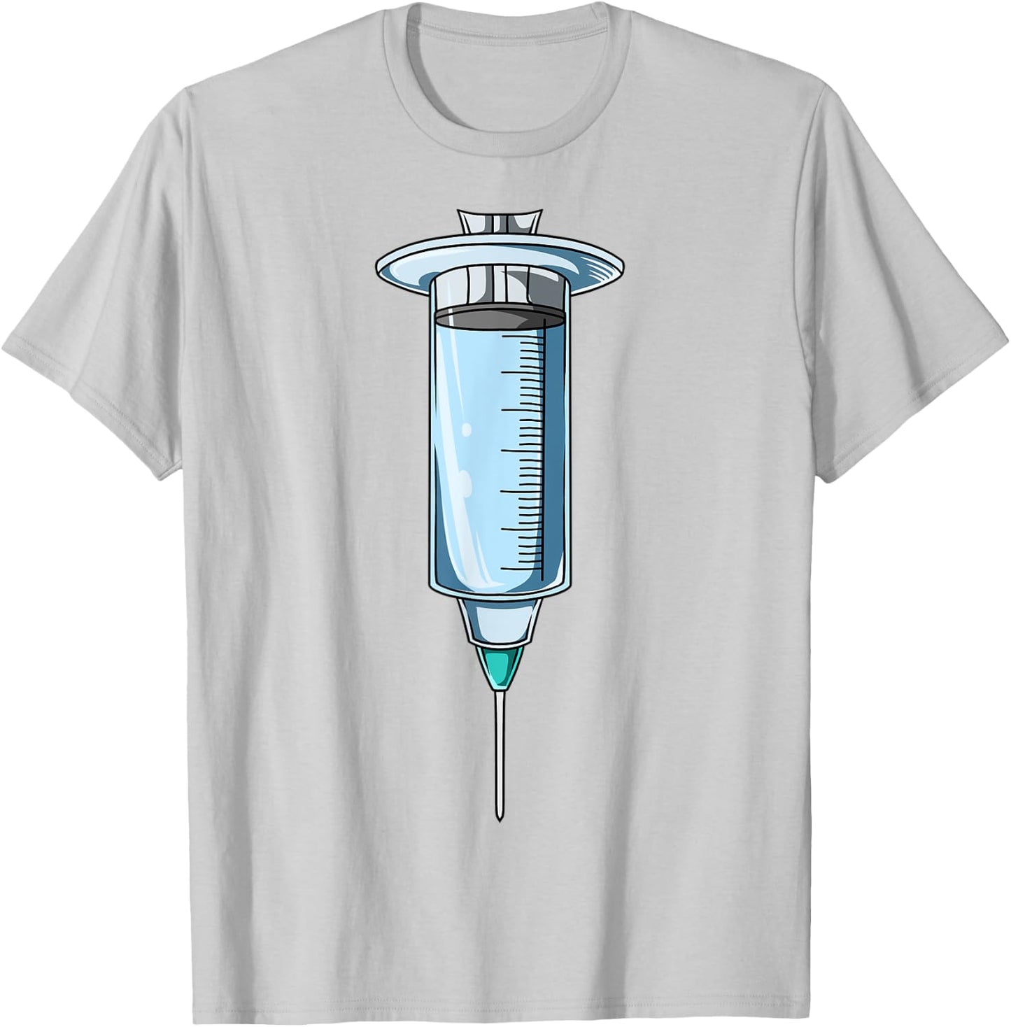 Easy Syringe Costume Syringe Body Headless Syringe Costume T-Shirt - T-Shirt | Ash