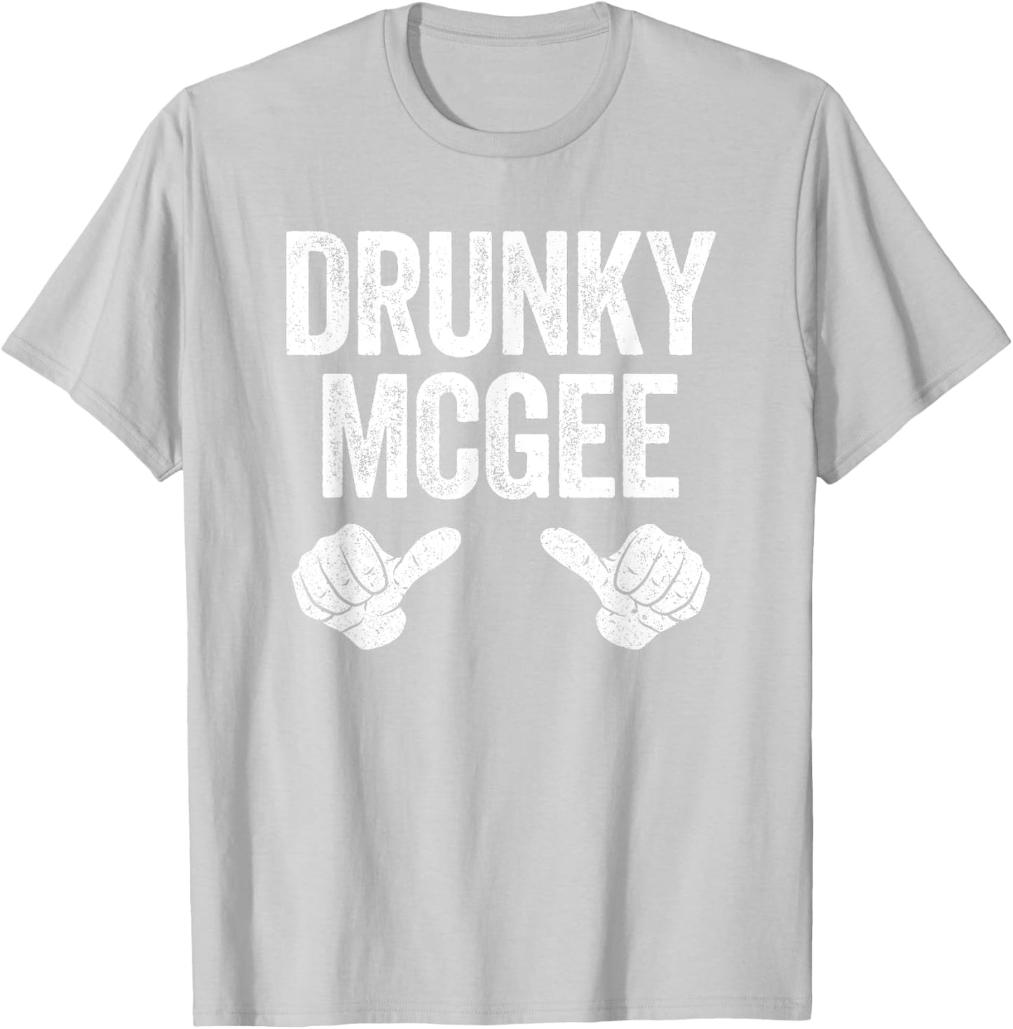 Drunky Mcgee Shirt Couple Irish Men Women St Patrick Day T-Shirt - T-Shirt | Ash