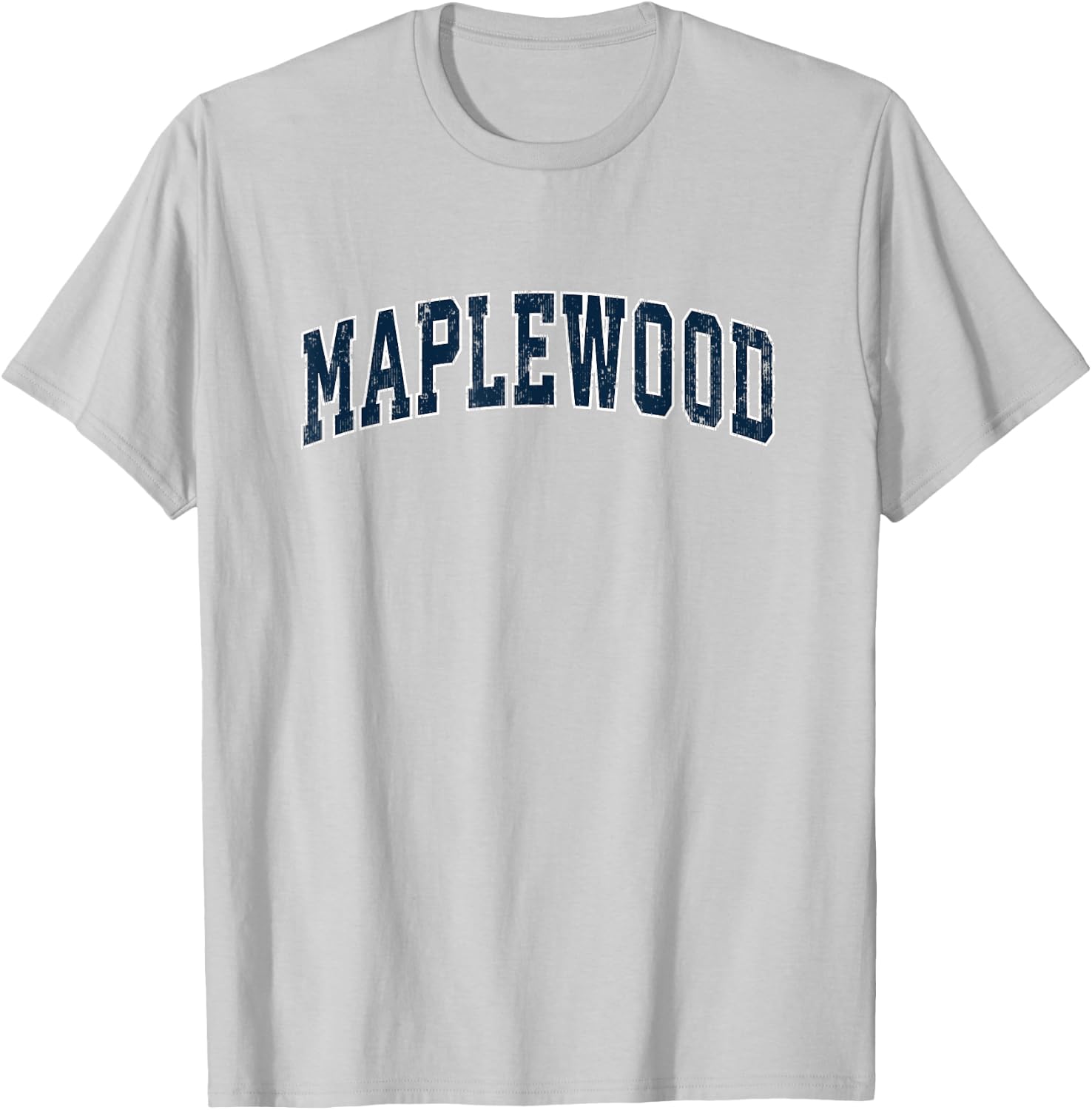 Maplewood New Jersey NJ Vintage Sports Design Navy Design T-Shirt - T-Shirt | Ash