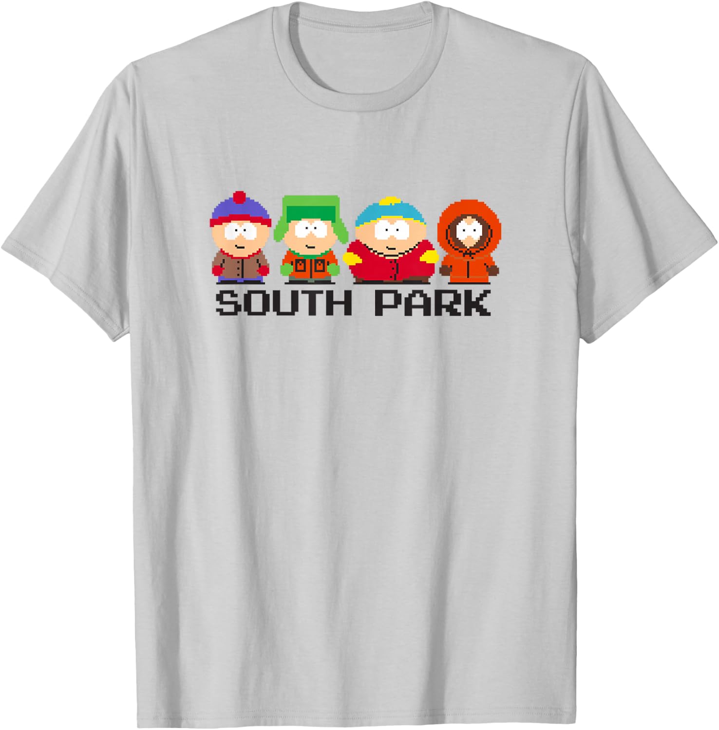 8 Bit South Park T-Shirt - T-Shirt | Ash