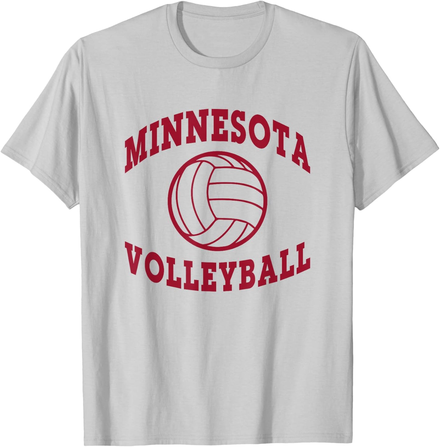 Minnesota Volleyball Deez -Adults Grey Small Volleyball T-Shirt - T-Shirt | Ash
