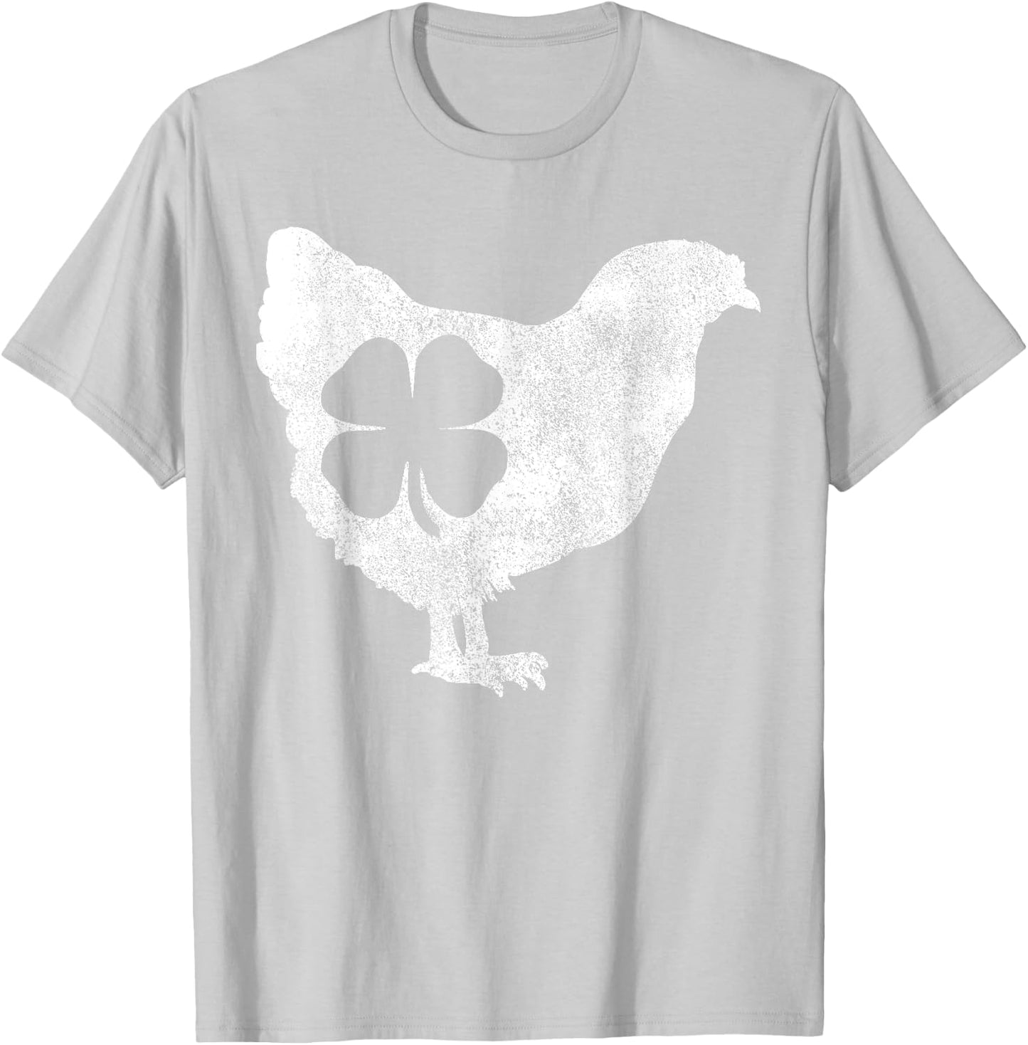 St Patricks Day Shamrock Chicken Hen Bird Saint Paddy's T-Shirt - T-Shirt | Ash