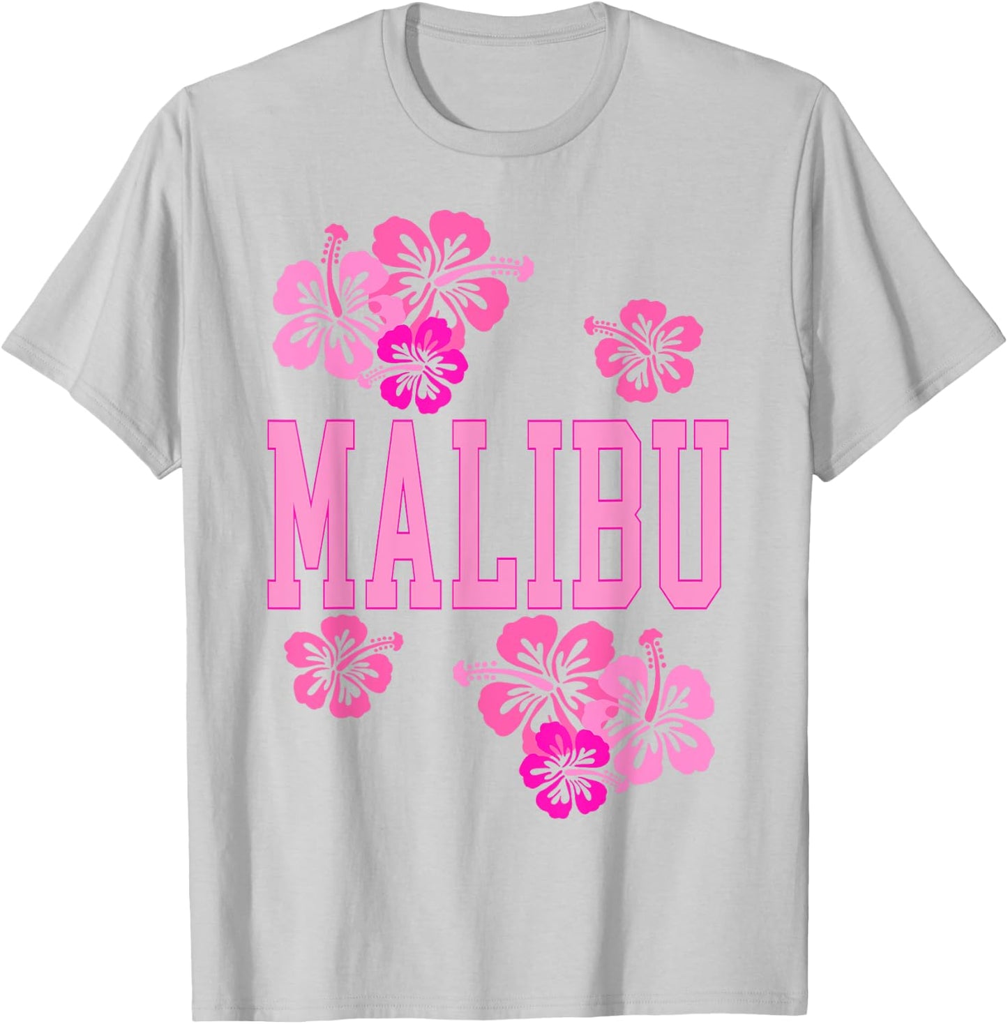 Preppy Varsity Pink Malibu California Teen Girls T-Shirt - T-Shirt | Ash