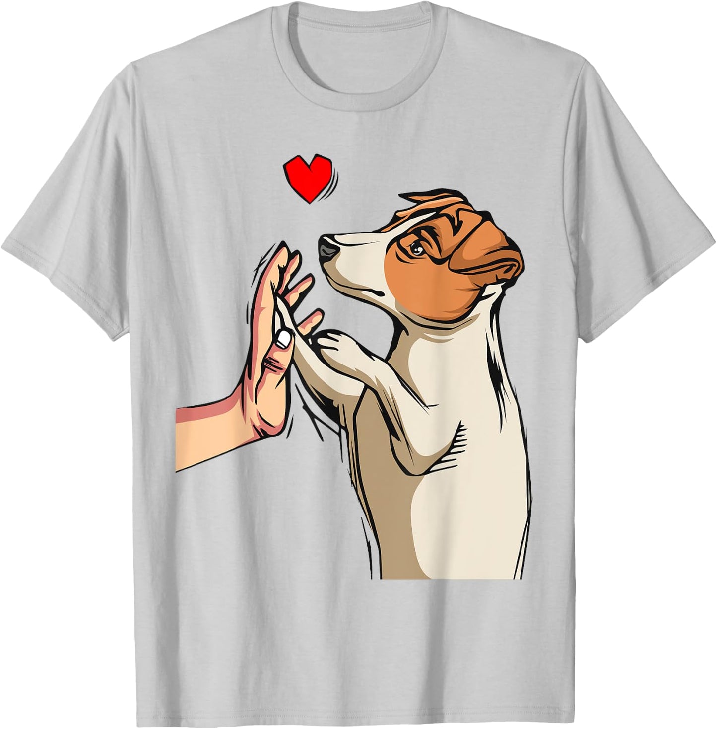 Jack Russell Terrier Love Dog Mom Funny Girls Gift T-Shirt - T-Shirt | Ash