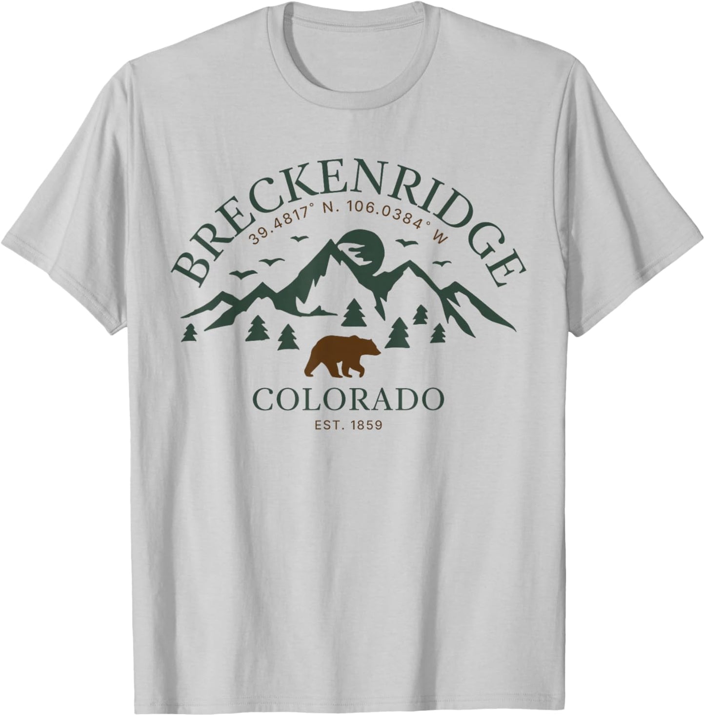 Breckenridge Colorado T-Shirt - T-Shirt | Ash