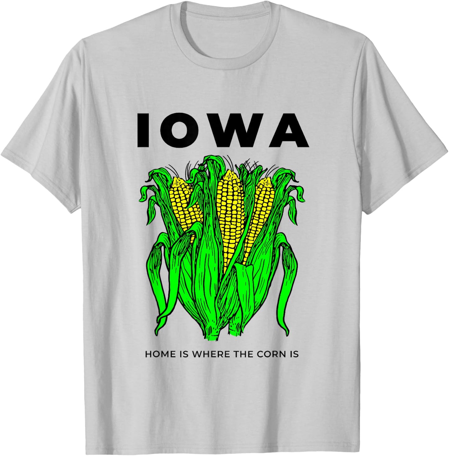 Funny Iowa Corn T-Shirt - T-Shirt | Ash