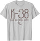 K-38 Surf Beach Baja California Norte Surfing Mexico Surfer T-Shirt - T-Shirt | Ash