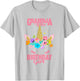 Grandma of the Birthday Girl Gift Unicorn Birthday Matching T-Shirt - T-Shirt | Ash