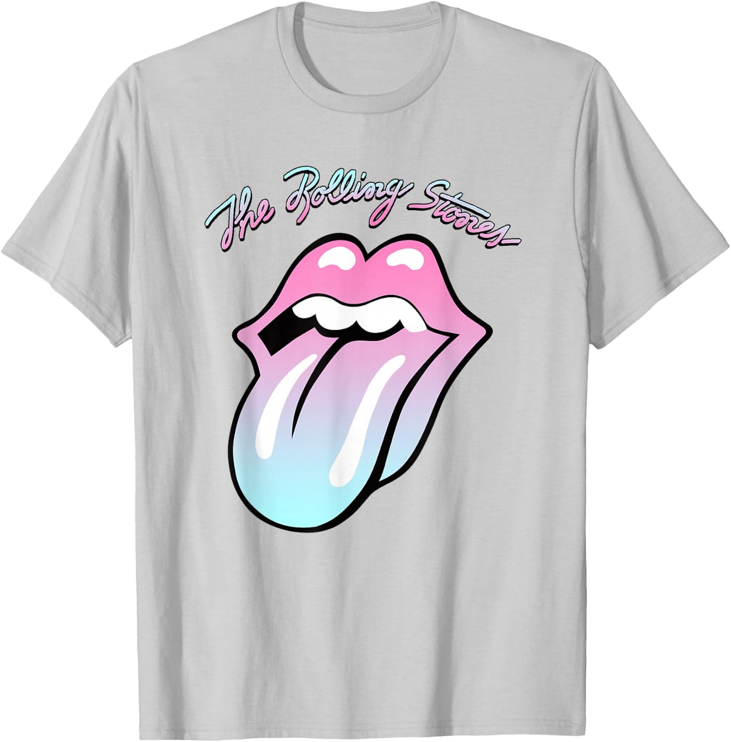 Official Rolling Stones Gradient Tongue Yellow T-Shirt - T-Shirt | Ash