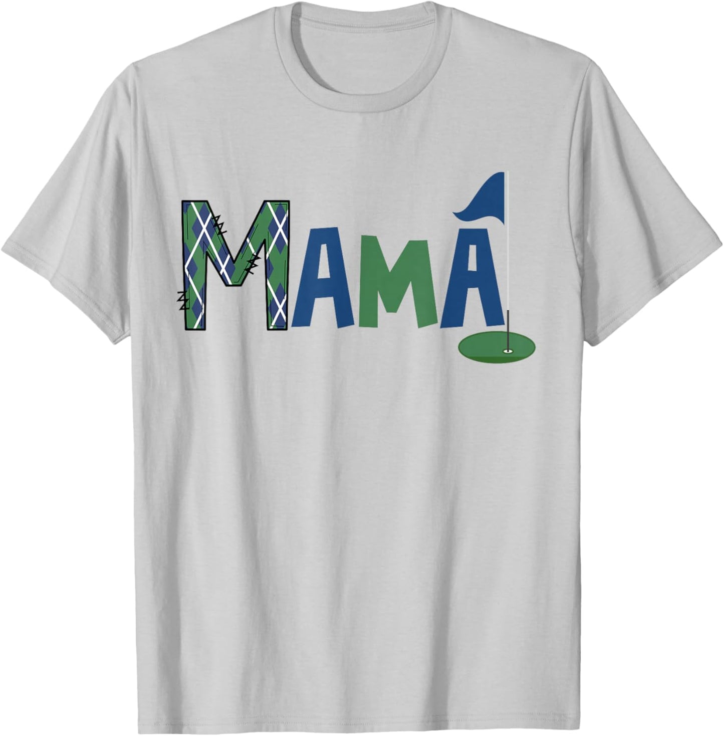 Mama of The Birthday Boy Hole in One Golf Sport Matching T-Shirt - T-Shirt | Ash