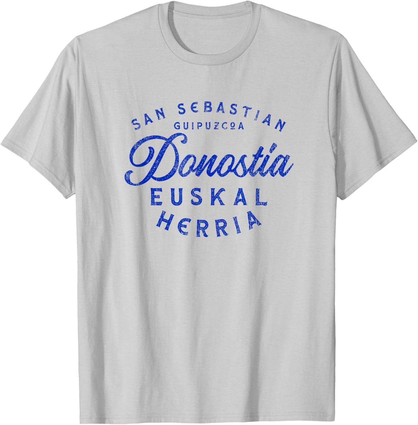 San Sebastian Guipuzcoa - Donostia Euskal Herria Basque T-Shirt - T-Shirt | Ash