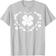 Shamrock Heart Four Leaf Clover Lucky St Patricks Day Gift T-Shirt - T-Shirt | Ash