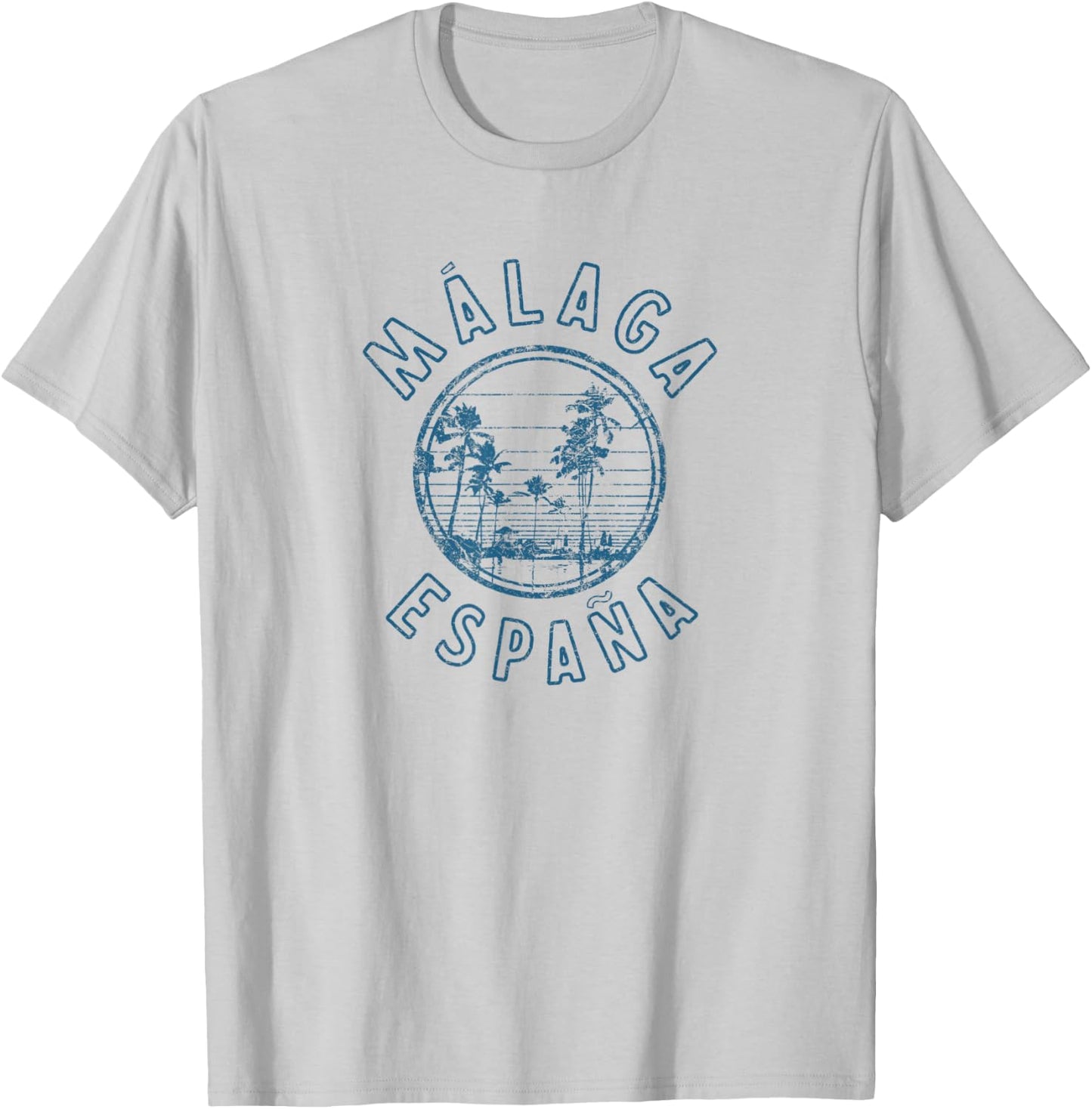 Spain Malaga Retro Vintage T-Shirt - T-Shirt | Ash