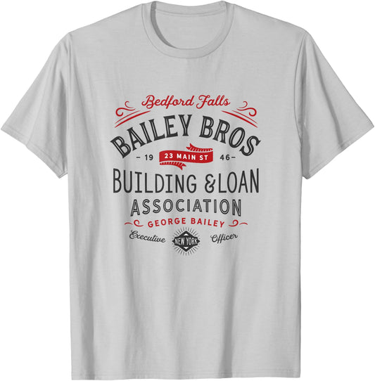 Christmas, Bailey Brothers Building & Loan. Holiday Classic T-Shirt - T-Shirt | Ash