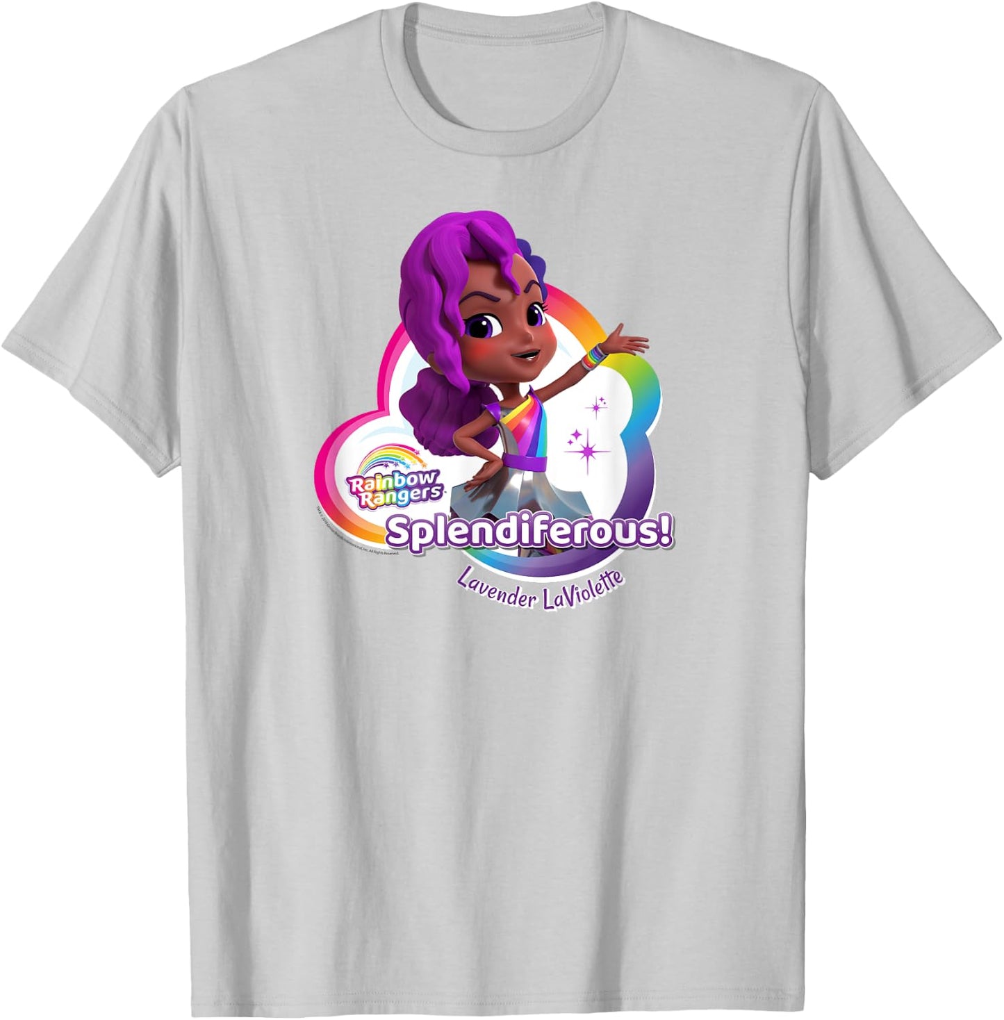 Rainbow Rangers Lavender LaViolette "Splendiferous!" T-Shirt - T-Shirt | Ash
