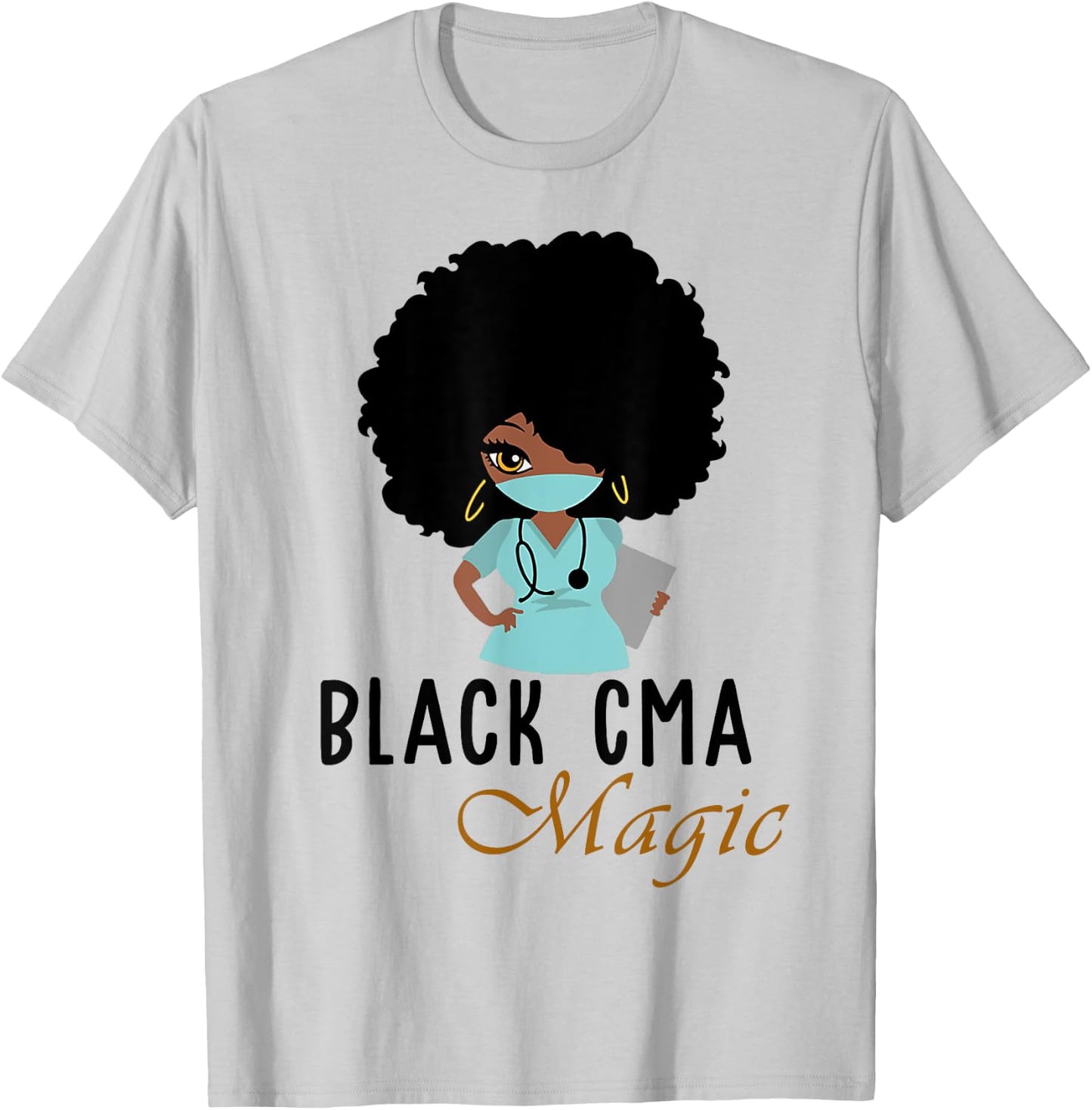 Black CMA Magic Gift Nurse Women 2021 T-Shirt - T-Shirt | Ash