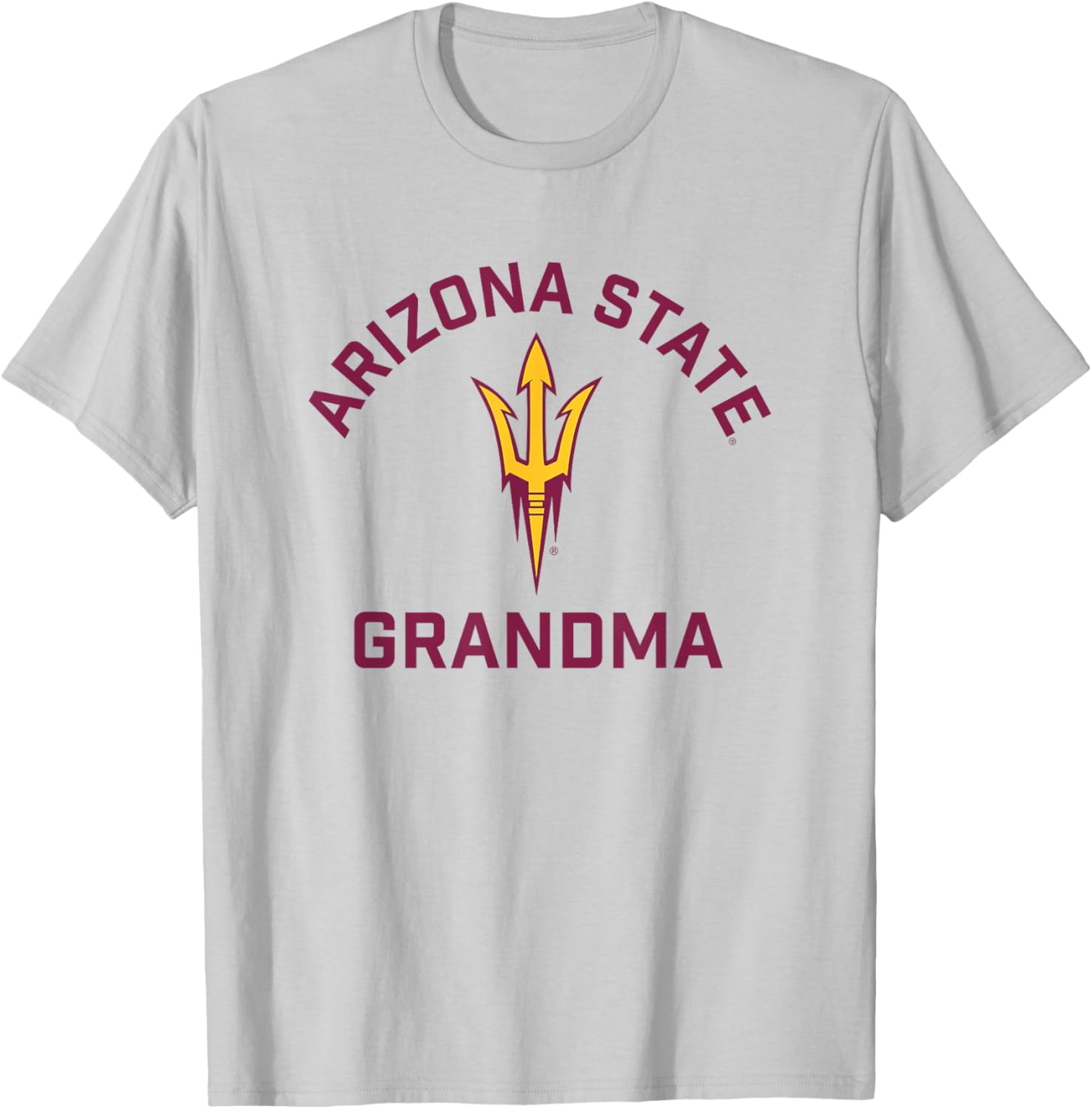 Arizona State University Sun Devils Arched Grandma T-Shirt - T-Shirt | Ash