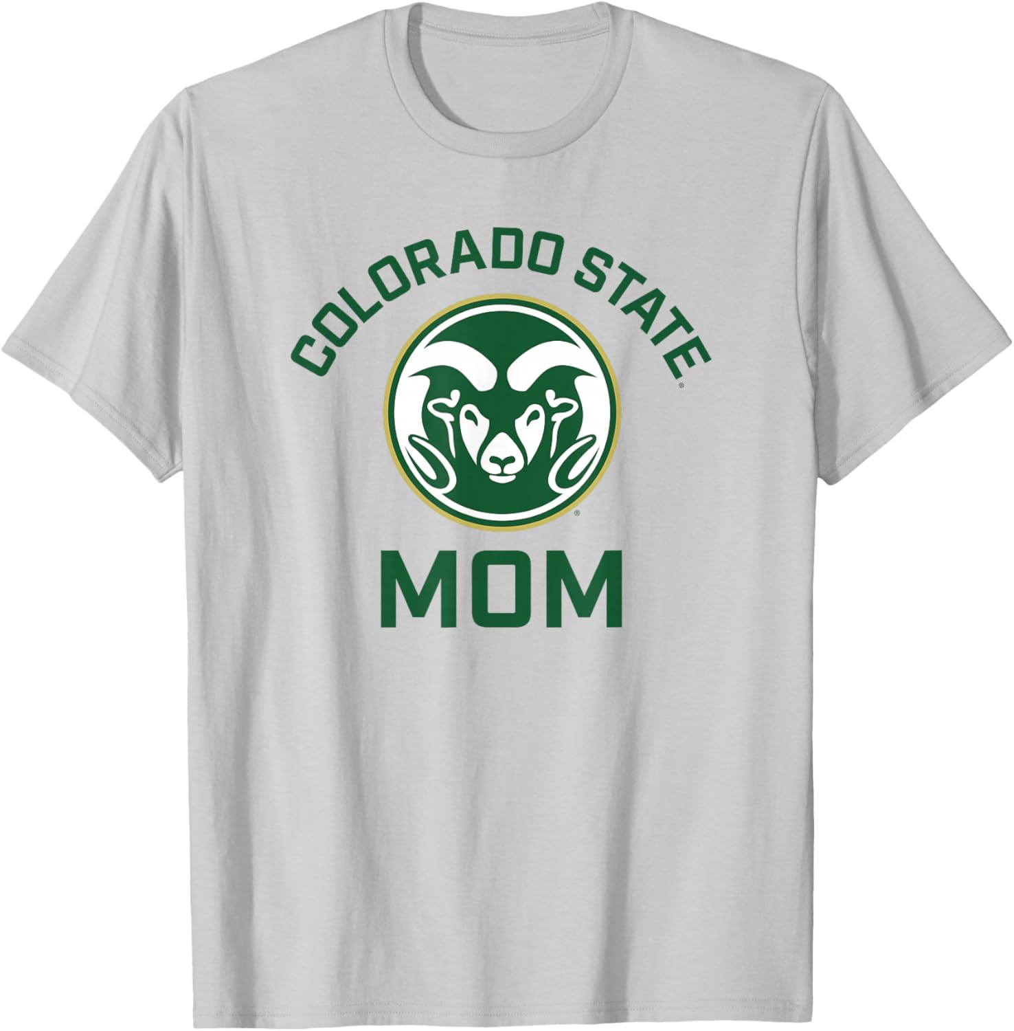 Colorado State University Rams Arched Mom T-Shirt - T-Shirt | Ash