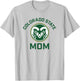 Colorado State University Rams Arched Mom T-Shirt - T-Shirt | Ash