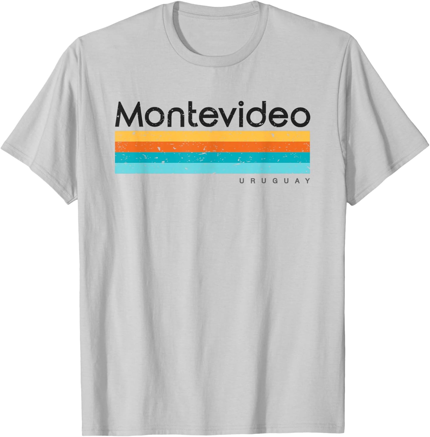 Vintage Montevideo Uruguay Retro Design T-Shirt - T-Shirt | Ash