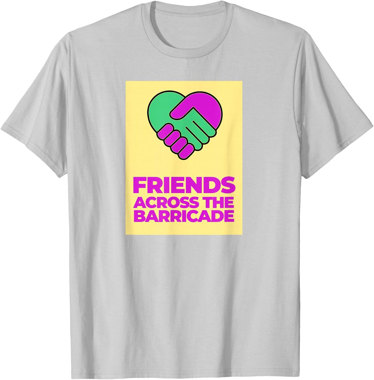 I Am A Derry Girl Friends Across The Barricade T-Shirt - T-Shirt | Ash