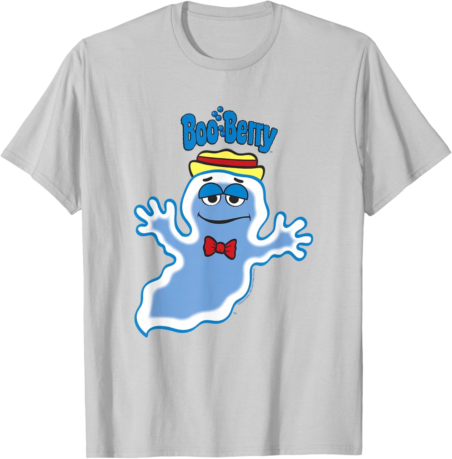 Boo Berry Iconic Blue Ghost Vintage Big Chest Portrait T-Shirt - T-Shirt | Ash