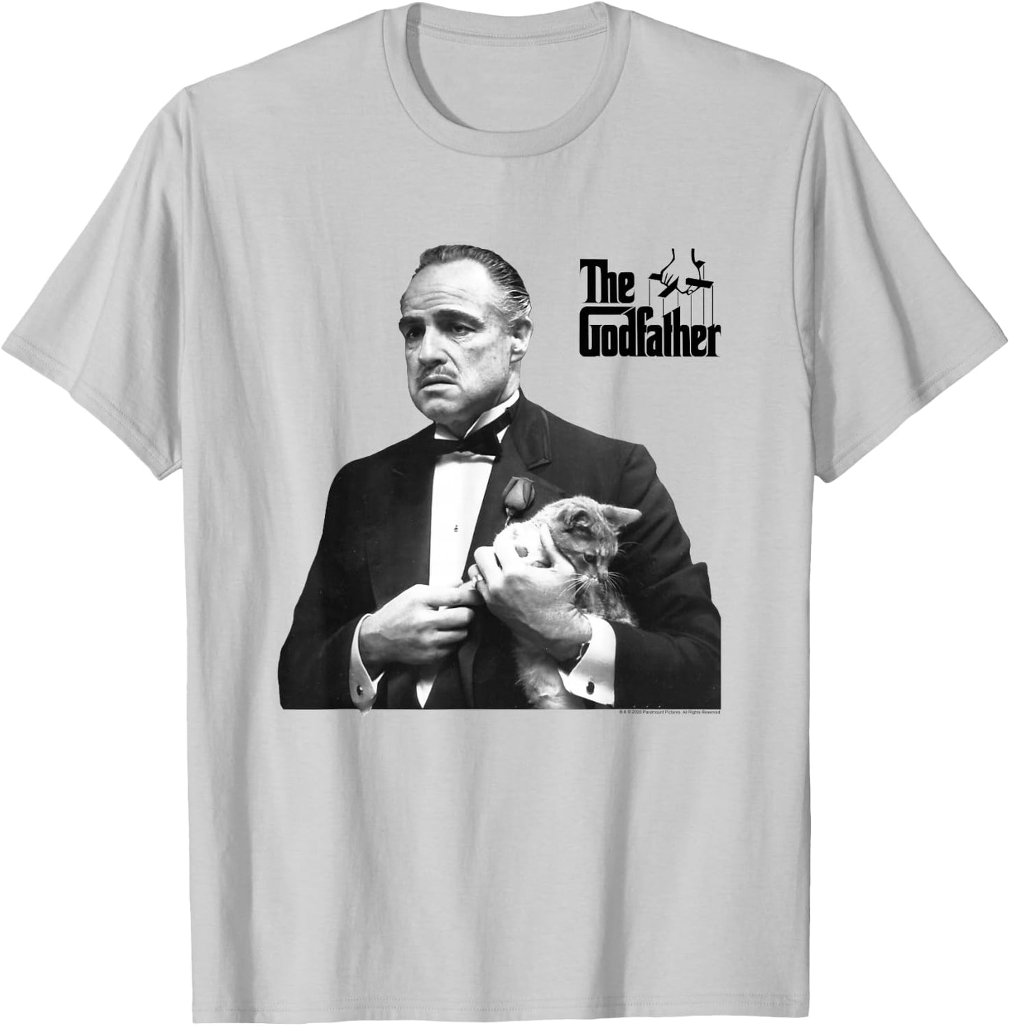 The Godfather The Don with Cat T-Shirt - T-Shirt | Ash