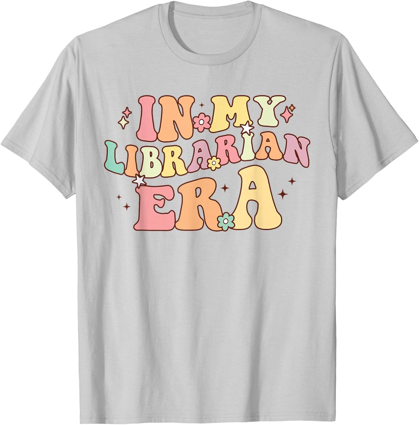 in My Librarian Era Retro Back to School Bookworm Book Lover T-Shirt - T-Shirt | Ash