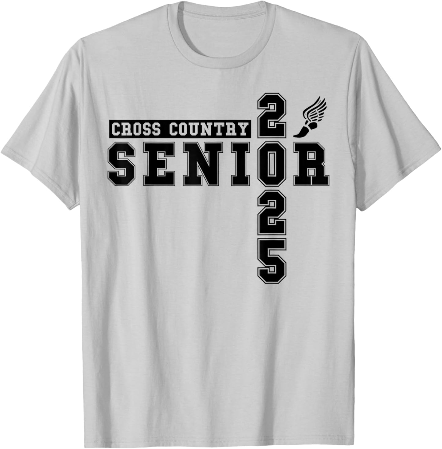 Cross Country Senior Night Senior 2025 Graduation Party 38 T-Shirt - T-Shirt | Ash