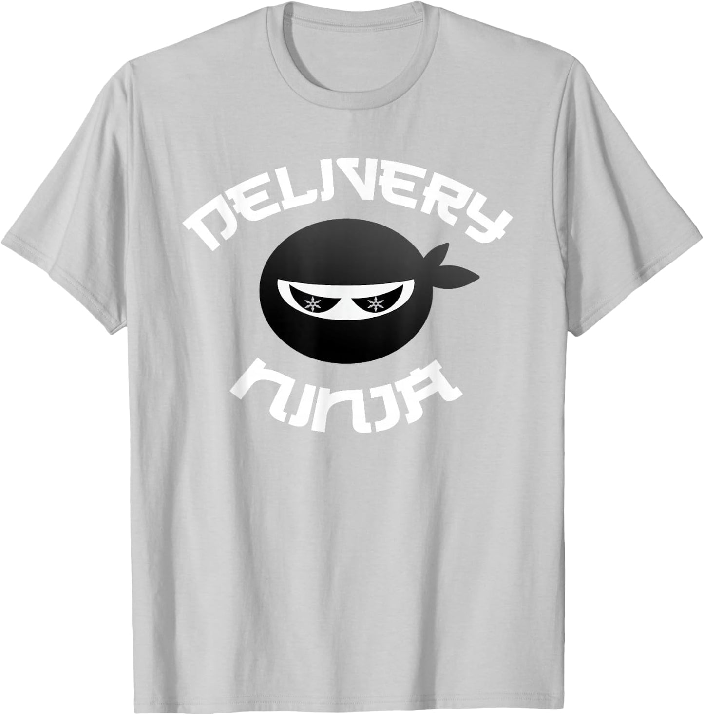 Funny DELIVERY NINJA Pizza Mailman Truck School Bus Driver T-Shirt - T-Shirt | Ash