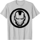 Marvel Iron Man Woodcut Logo T-Shirt - T-Shirt | Ash