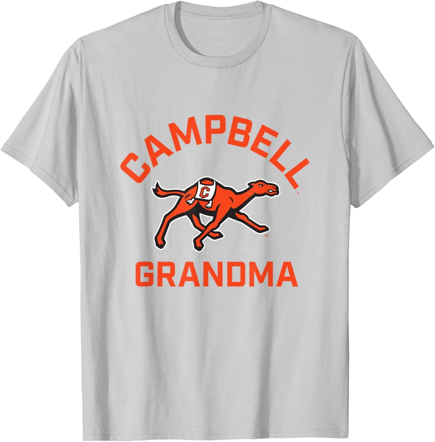 Campbell University Fighting Camels Arched Grandma T-Shirt - T-Shirt | Ash