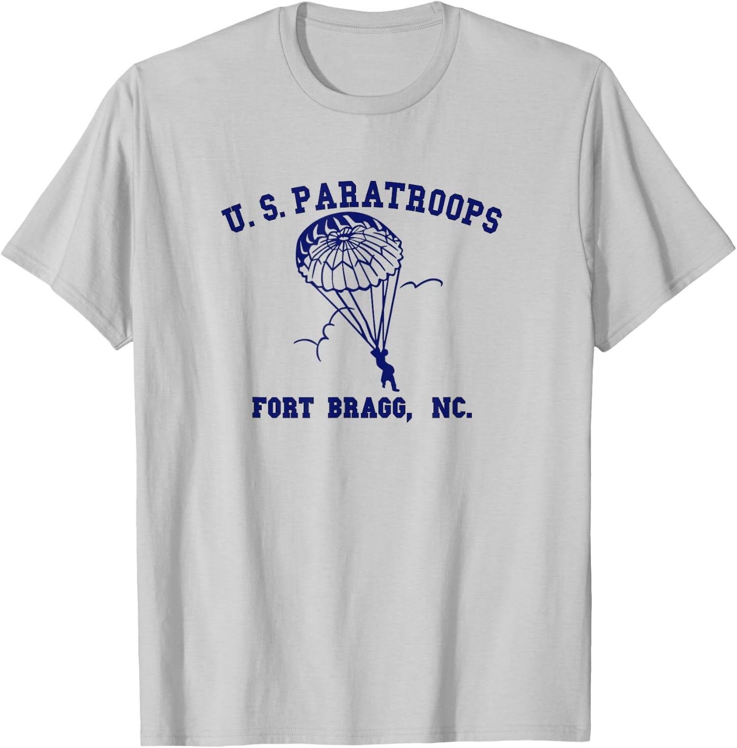 US Paratrooper Fort Bragg NC WW2 T-Shirt - T-Shirt | Ash