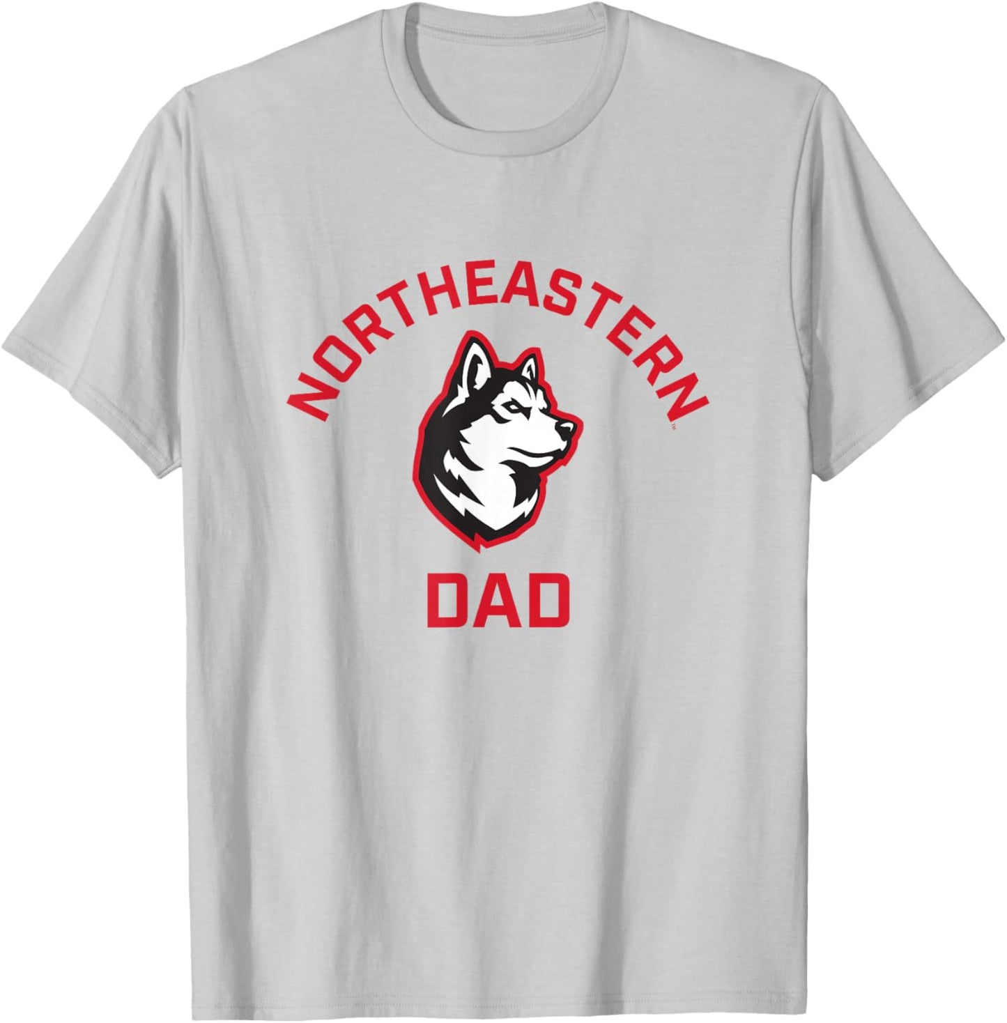 Northeastern University NEU Huskies Arched Dad T-Shirt - T-Shirt | Ash