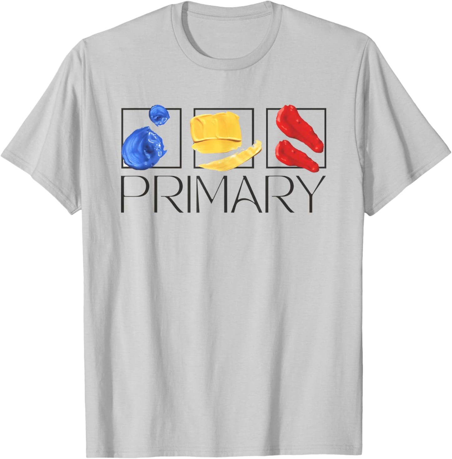 Women Art Teacher Back To School Artist Primary Color Theory T-Shirt - T-Shirt | Ash