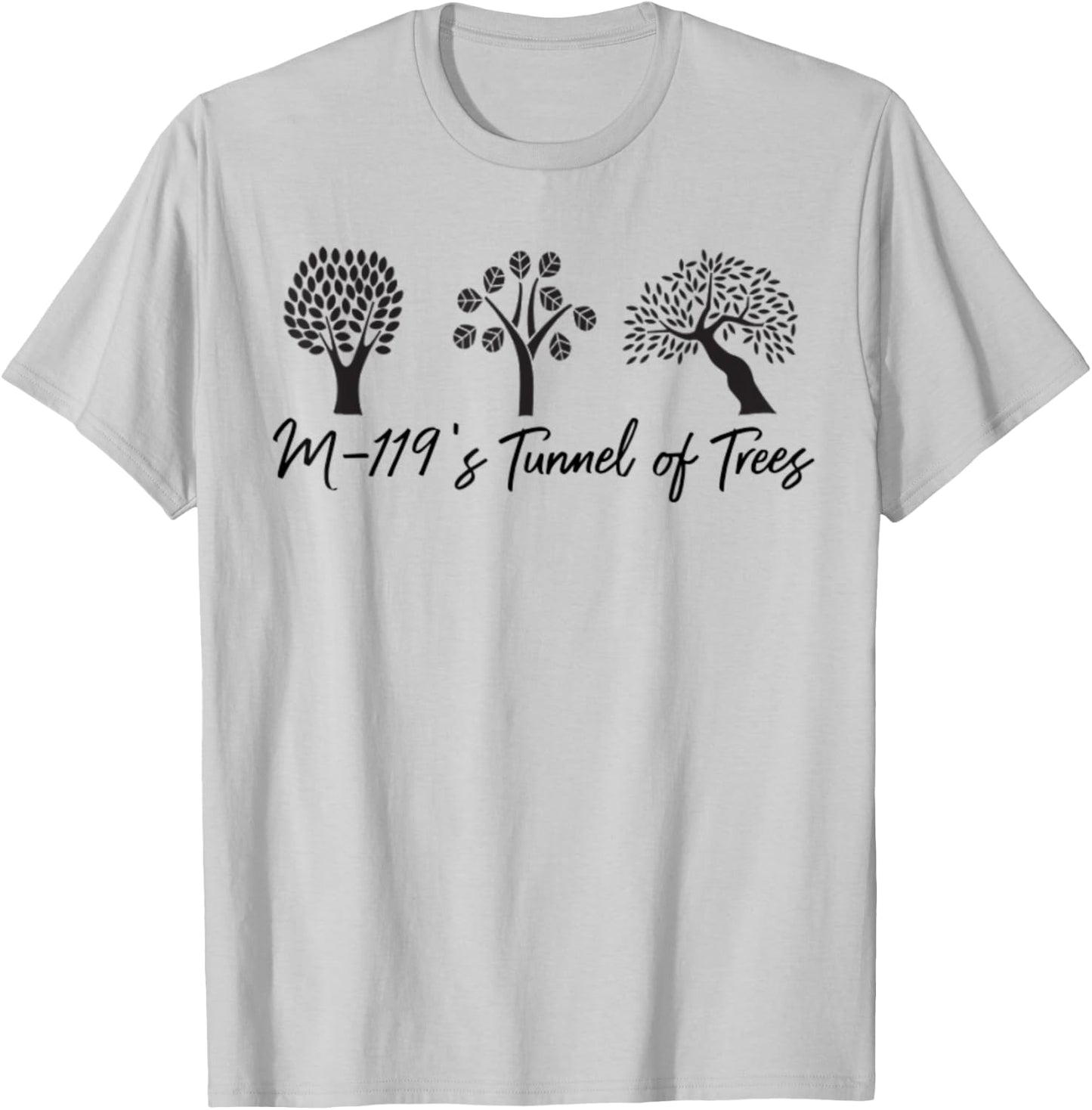 Michigan Michigander Great Lakes M-119 Tunnel Of Trees Gift T-Shirt - T-Shirt | Ash
