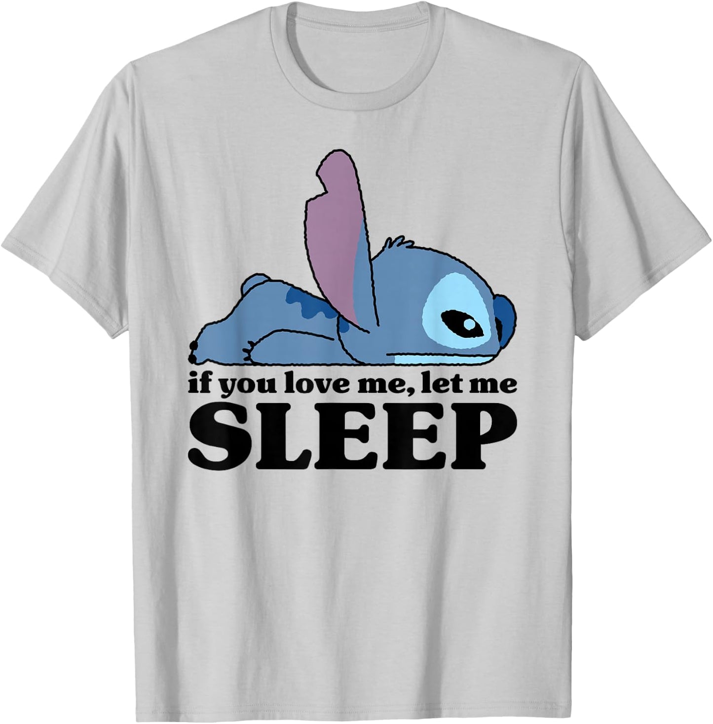 Lilo & Stitch - Sleepy Stitch T-Shirt - T-Shirt | Ash